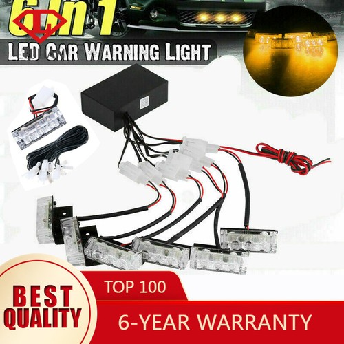 12v led amber strobe flashing - led,