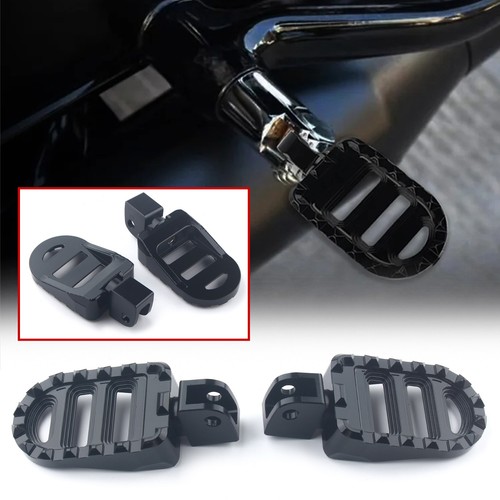Black front footrests - foot, peg