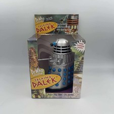BBC Doctor Who Talking Dalek Silver/Blue Figure