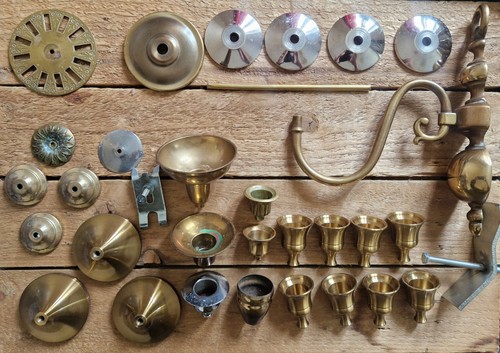 Job lot vintage antique brass - job,