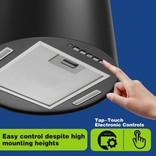 35cm Island Cooker Hood with