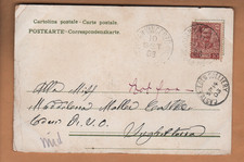 Scarce, Castle Eden Colliery postmark - Posted from Italy 1903 - Clean Strike !