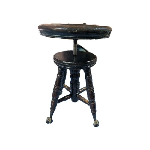 Antique piano stool - piano,