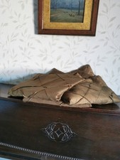 Set of 3 Mossy Green/Gold Pin tuck Cushion Covers 16" x 16" Faux Silk