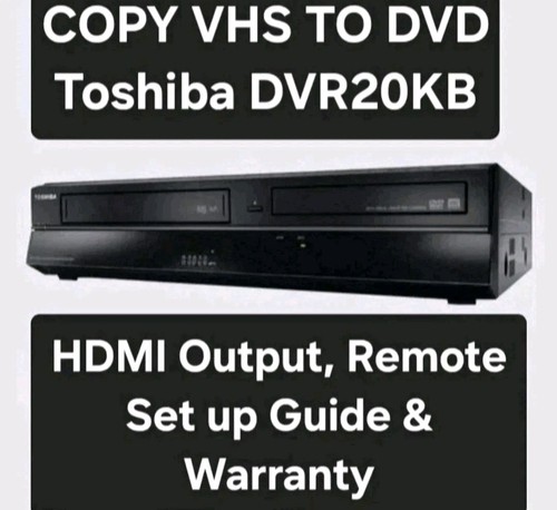 Toshiba dvr20 copy vhs - toshiba,