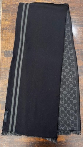 Gucci logo scarf wool - logo,