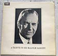 A TRIBUTE TO SIR MALCOLM SARGENT EMI HMV HQM 1115 ~  LP VINYL RECORD
