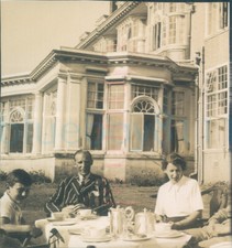 1939 Turnberry Hotel Rear breakfast table Scotland 2" Orig Photo