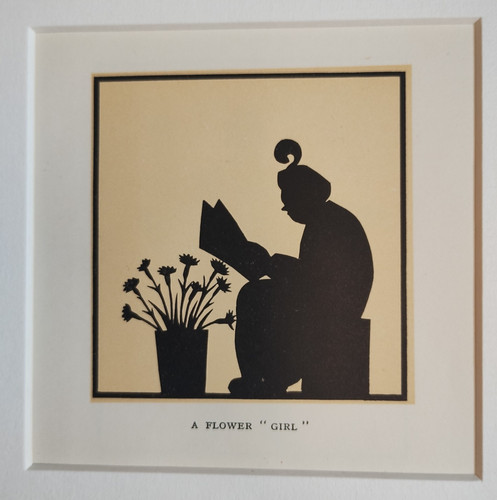 Antique miniature silhouette - antique,