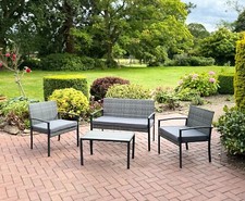 RATTAN GARDEN FURNITURE SET 4