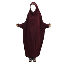 Muslim Women Hijab Abaya Prayer Khimar Burqa Overhead Maxi Dress Arab Robe Islam