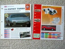 LOTUS Cars Auto BROCHURES /