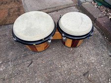 Bongo Drums – 6.5" & 8 " inch wooden Bongos Hand Drums 