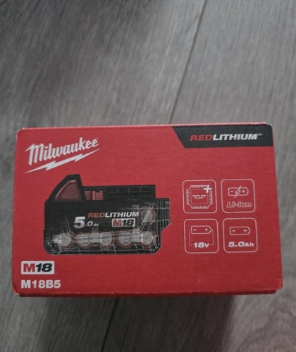 Milwaukee m18b5 18v 0ah red - m18b5, 5.0ah