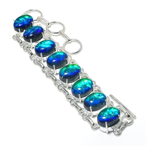 Triplet opal gemstone - gemstone, 925