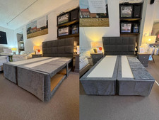 Hypnos King Size Hideaway Base with Alexandra Headboard - Delivery Possible