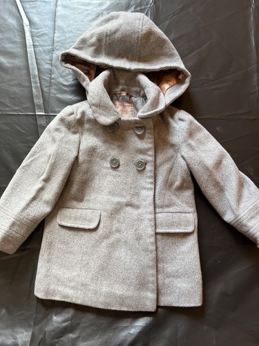 Next girls grey wool coat - grey,