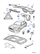 Jaguar genuine bonnet stop - jaguar,