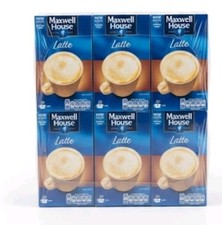 Maxwell House Latte Instant Coffee 8 x Sachets 12.5g Assorted Pack OF 6
