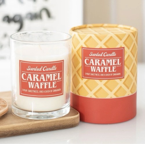 Caramel waffle scented candle - caramel,
