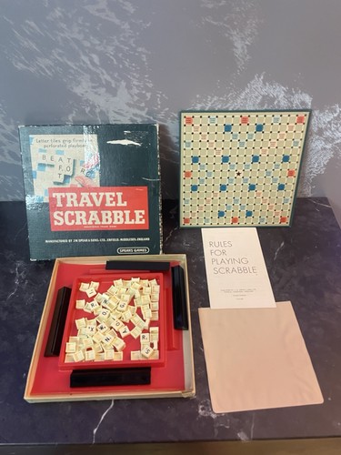 Vintage travel scrabble game - travel,