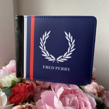 Fred Perry navy, red and white