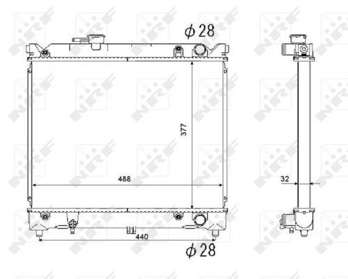 Nrf radiator for suzuki vitara - for,