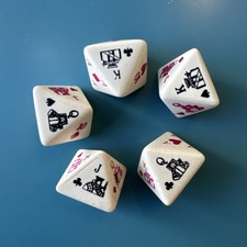 Vintage Marlboro 8 Sided Poker Dice Set of 5 Free Shipping