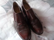 SAMUEL WINDSOR HANDMADE LEATHER SHOES BROWN SIZE 11