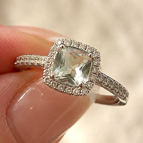 18ct white gold diamond - white, &