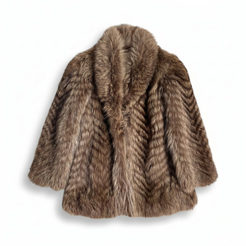 Vintage raccoon real fur - raccoon,