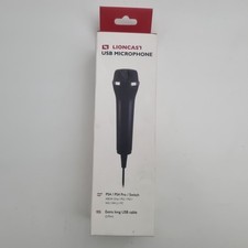 Lioncast USB Microphone PS4 Switch Xbox One PS2 PS3 Wii U PC Long Cable