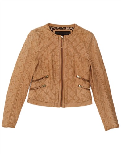 Zara womens crop faux leather - womens,
