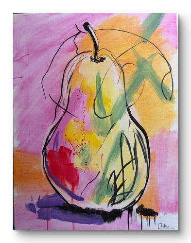 Original fruit 30x40 acrylic - fruit,