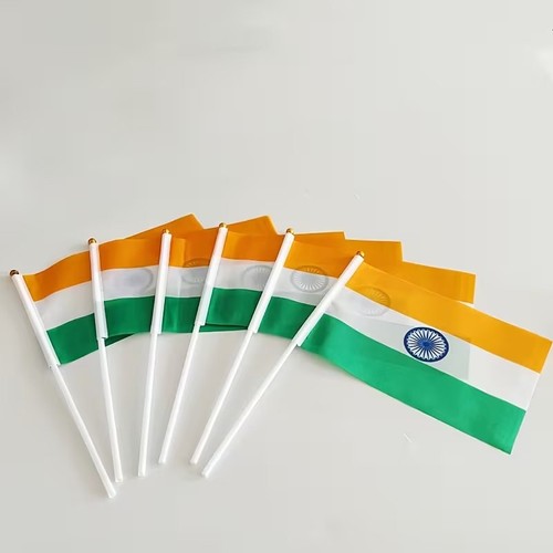 Pcs flag indian handheld - 3,6,