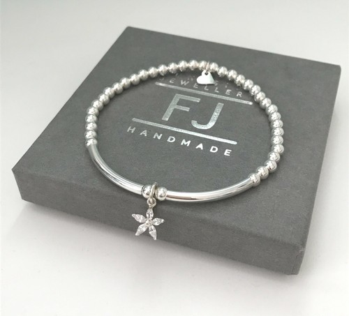 Sterling silver stretch beaded - sterling,