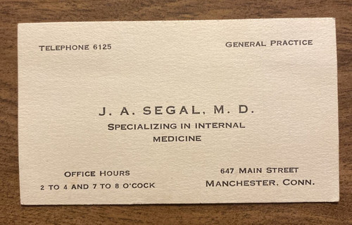 1940s doctor business card - doctor,
