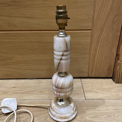 Vintage marble lamp base - vintage,