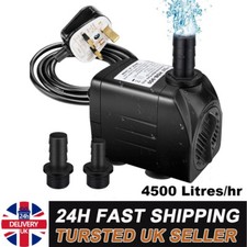4500 Litres/hr Submersible Water Pump Fish Tank Aquarium Feature Pond Fountain