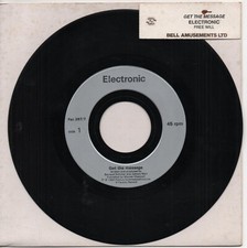 ELECTRONIC get the message*free will 1991 UK FACTORY JUKEBOX 7" 45 w/TITLE STRIP