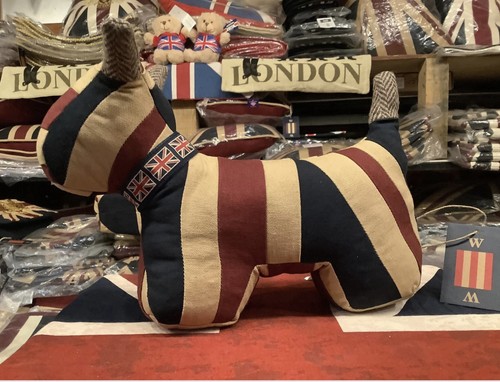 Union jack dog - dog, door