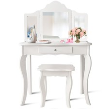 Kids Vanity Makeup Table Set