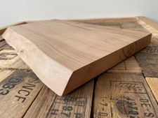 Fire Ash Wood Chopping Board Rustic Wooden Cutting Serving Cheese Bread Block