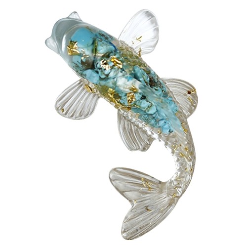 Natural crystal fish figurine - natural,