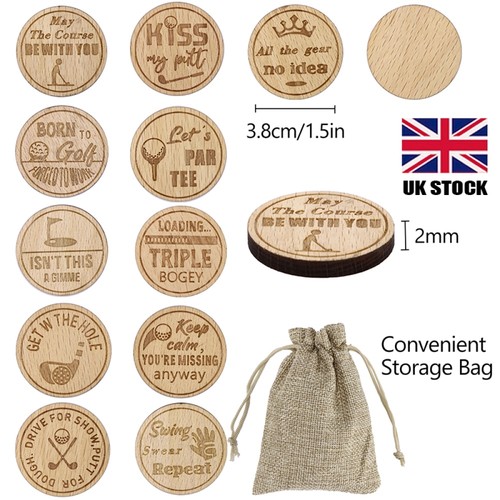 12x funny golf ball markers - 12x,