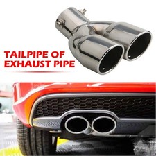 Car Rear Dual Exhaust Pipe