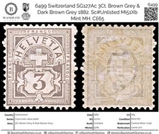 6499 Switzerland SG127Ac 3Ct