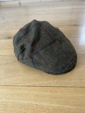 Failsworth Tweed Flat Cap Size 7 57cm Porelle Waterproof Wool VGC Green