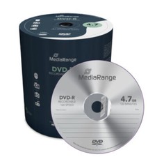100 Mediarange Blank DVD-R