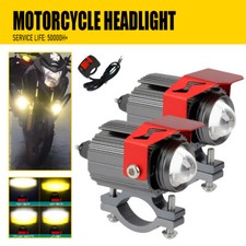 2Pcs Motorcycle LED Headlight